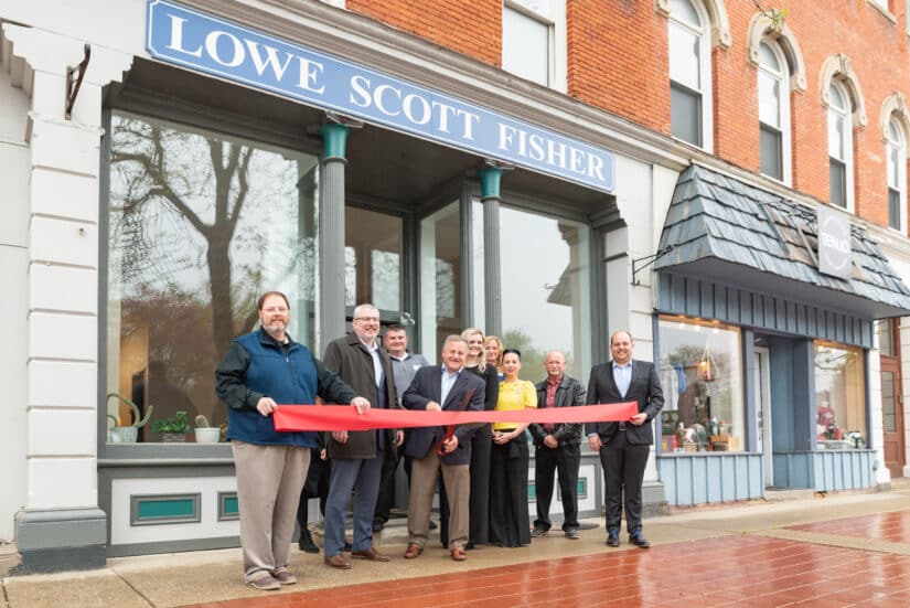 lowe scott fisher ribbon cutting