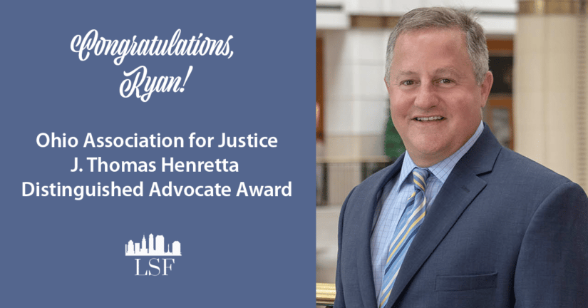 Image for Partner Attorney Ryan H. Fisher Receives J. Thomas Henretta Distinguished Advocate Award post