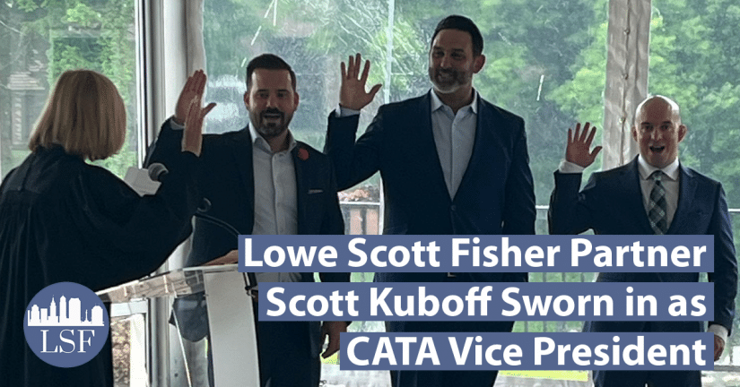 Image for Lowe Scott Fisher Partner Attorney Scott Kuboff Sworn in as CATA Vice President post